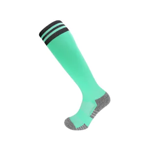 3 Pack Kids Neon Coloured Football Socks Mint Green