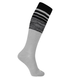 73% Rich Merino Wool Everyday Compression Socks (15-20mmHg) - Mock Rib Colorblock