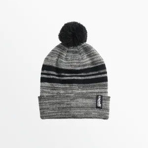 ADULT STRIPED POM BEANIE