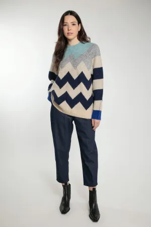 ANDREA JUMPER IN NAVY MIX