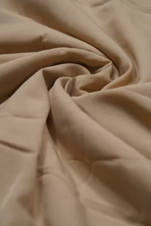 Beige Dyed Crepe Fabric