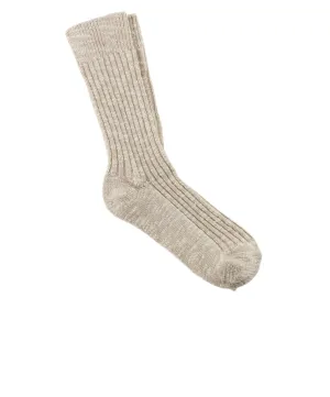 Birkenstock Socks Cotton Slub Beige/White Socks