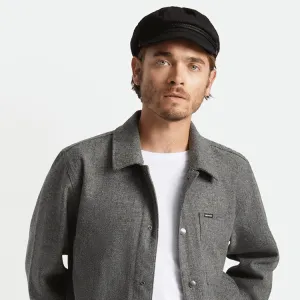 Brixton Fiddler Cap - Black Herringbone