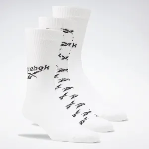 Classics Fold-Over Crew Socks 3 Pairs White