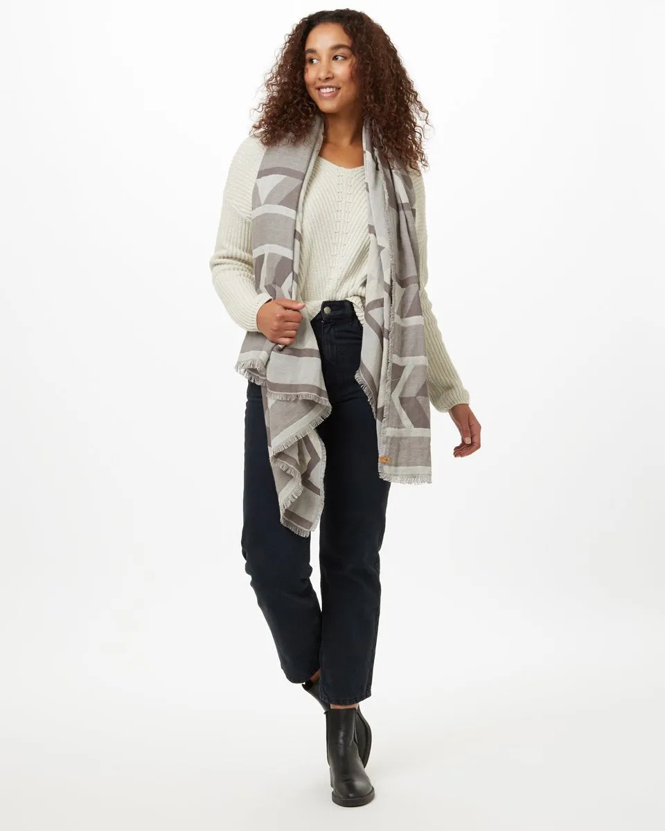 Cotton Geo Blanket Scarf