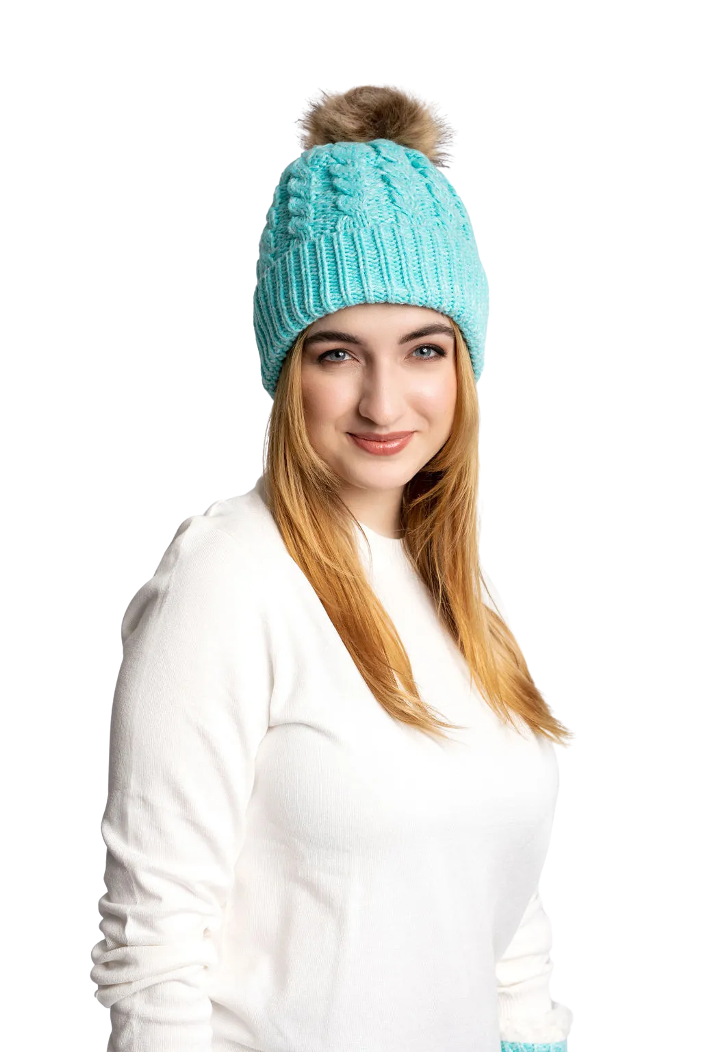 Cyan - Cozy Lined Hat