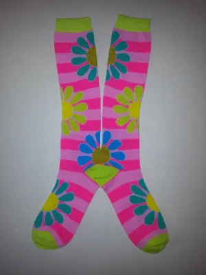 Flower Knee High Socks