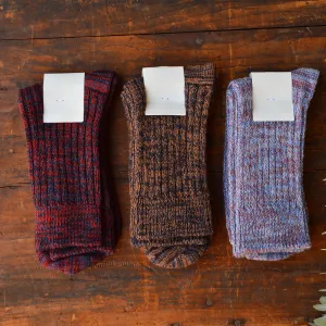 FUB Merino Wool Socks - Thick Melange Knit (Adults)