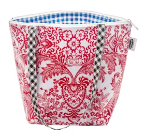 Insulated Thermal Lunch Bag Toile Red