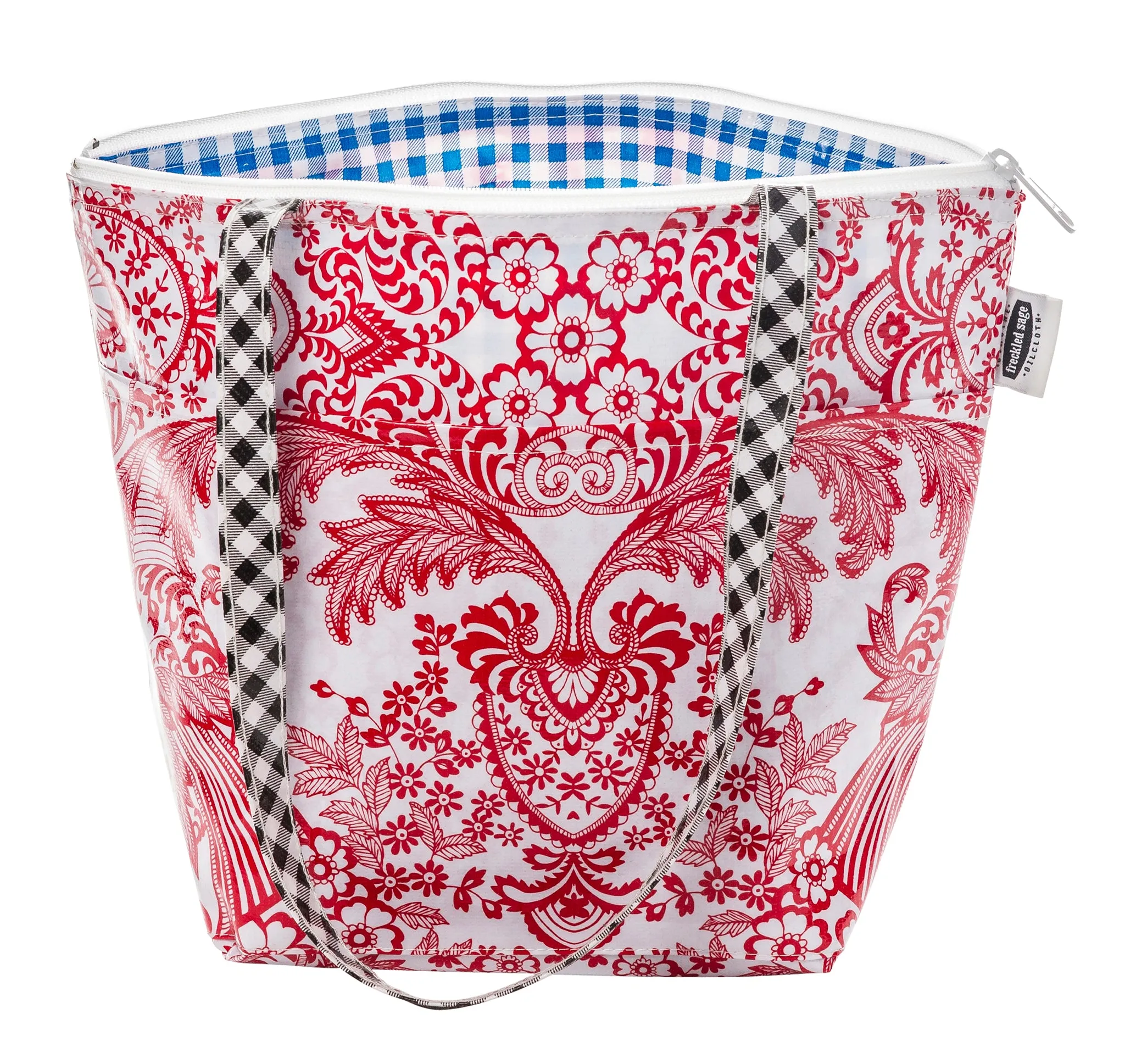 Insulated Thermal Lunch Bag Toile Red