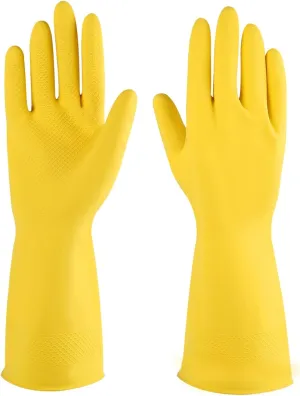 Latex Flocklined Dishwashing Gloves- Case/144 pairs