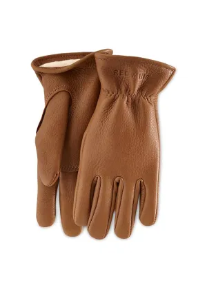 LEATHER GLOVE | Lined Buckskin | Nutmeg