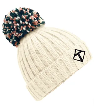 Off White Pom-Pom Hat