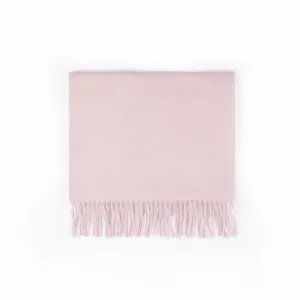 Scarf - 100% Wool Pink Plain