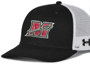 Under Armour Black & White Embroidered Trucker Cap